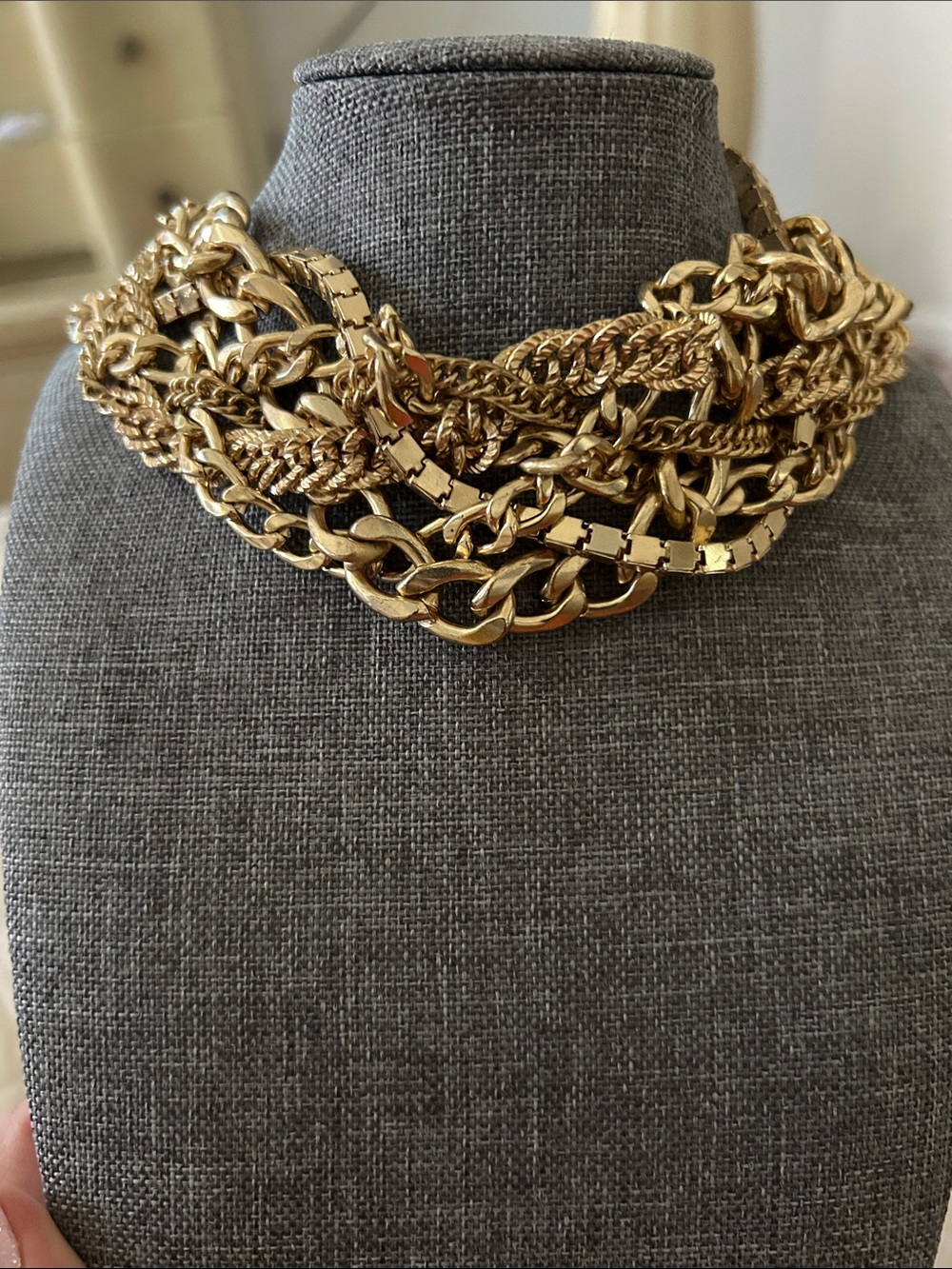 Gold Multi-Chain Statement Necklace - Women Jewelry